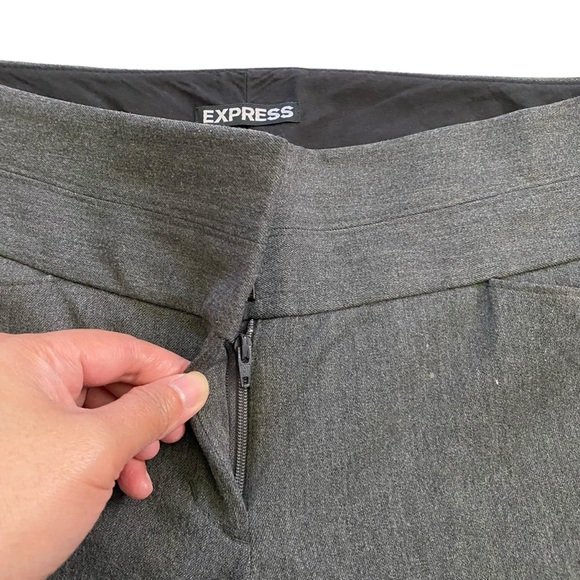 Express EDITOR Bootcut Low Rise Business Casual Career Pants Womens Size 4R Gray - Picture 4 of 13